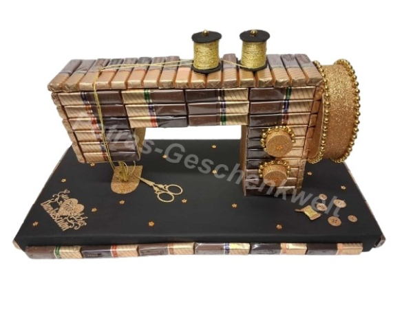 XXl  Pralinen Nähmaschine als Dankeschön